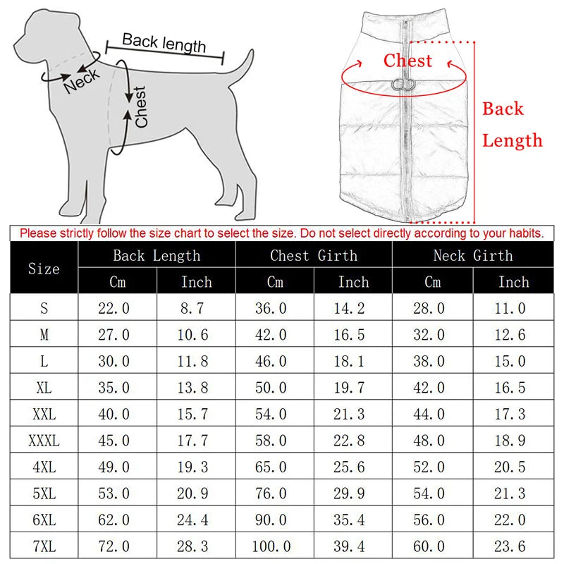 Winter Hundemantel – wasserdichte warme Jacke für kleine & große Hunde™