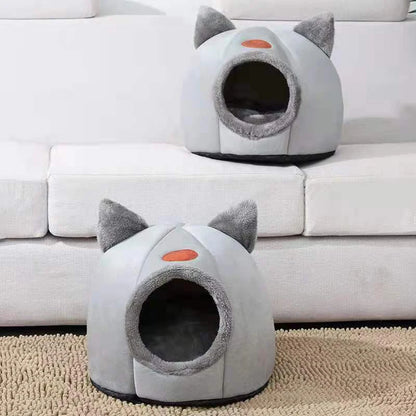 Perfect Winter Bed for Cats and Dogs: Cozy Cave for Ultimate Comfort™