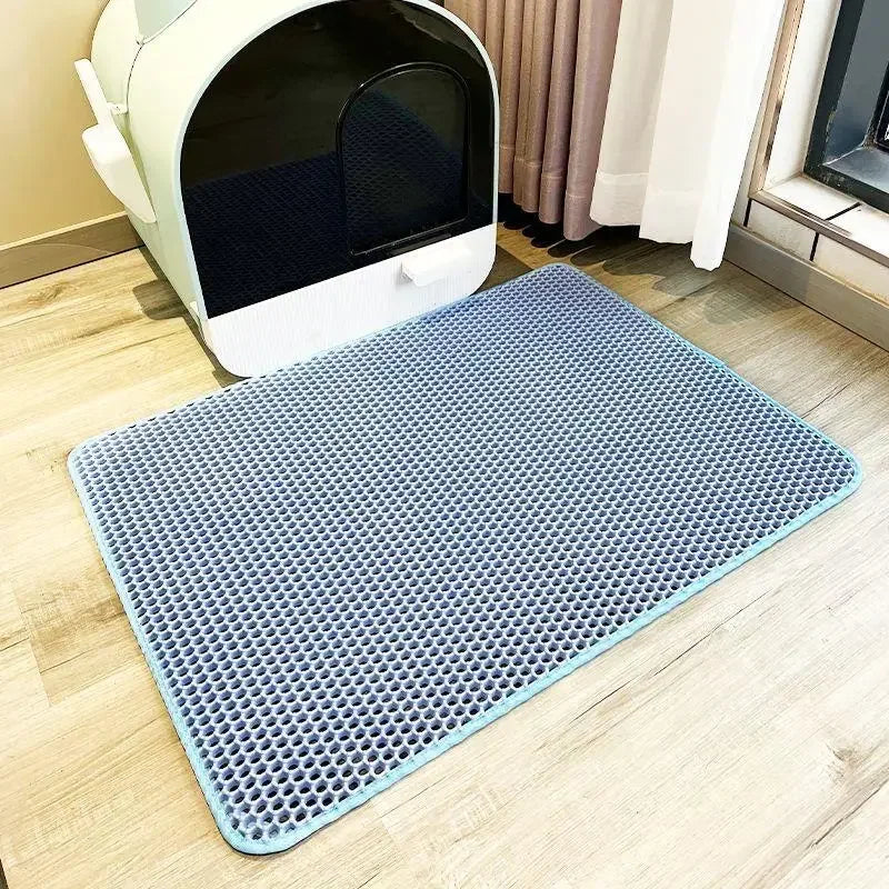 Waterproof Double-Layer Cat Litter Mat - Non-Slip & Washable™