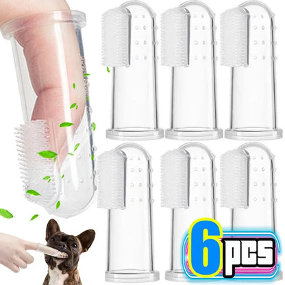 Silicone pet toothbrush – finger cuff for tartar & bad breath care in dogs & cats™