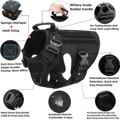 K9 tactical dog harness – military vest & leash set for german shepherds™