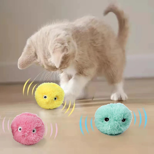 Smart Interactive Cat Toy - Plush Electric Ball with Catnip & Sound Effects™