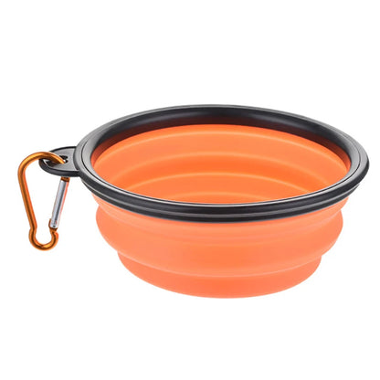 Large Collapsible Silicone Dog Bowl – 350/1000ml Portable Travel Feeder Dish for Pets™