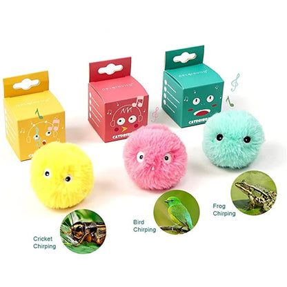 Smart Interactive Cat Toy - Plush Electric Ball with Catnip & Sound Effects™