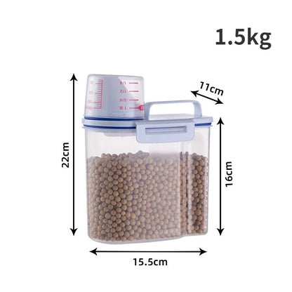 Pet food storage pail – moisture-proof container with measuring cup™