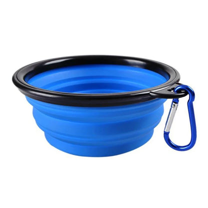 Large Collapsible Silicone Dog Bowl – 350/1000ml Portable Travel Feeder Dish for Pets™