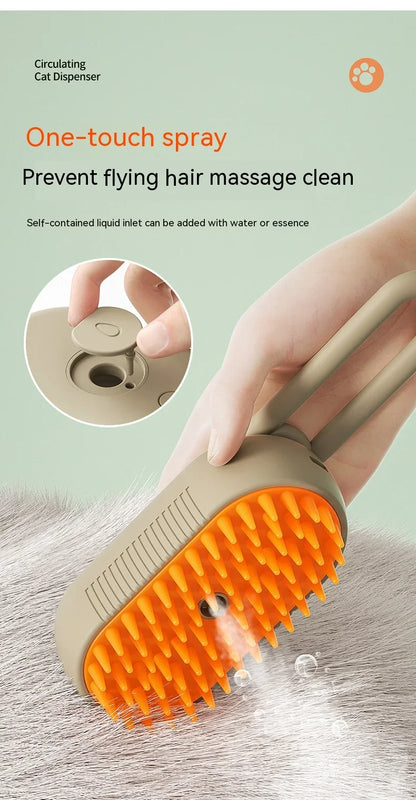 Electric Pet Grooming Brush - Cleaner, Massage & Hair Removal™