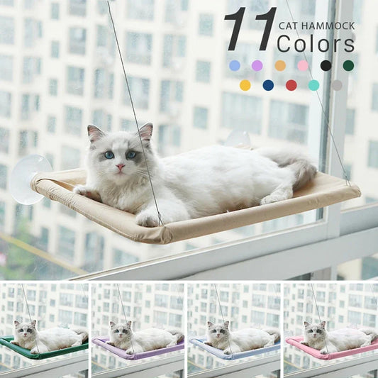 Hanging Cat Hammock – Sturdy Window Seat for Cats, Cozy Sunbathing Spot™