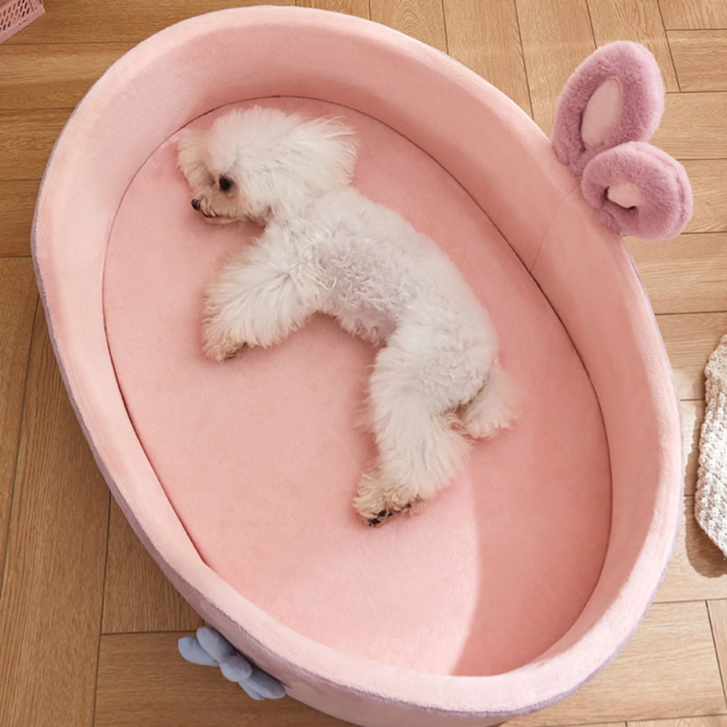 Detachable pet bed – washable, soft & comfortable sleeping bed for dogs & cats, four-season use™