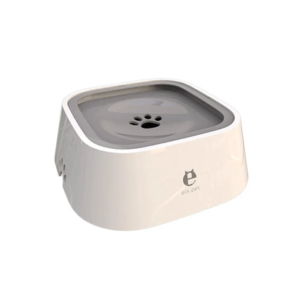 Dog drinking water bowl – spill-proof floating design, non-wetting mouth, plastic anti-over dispenser™