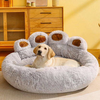 Fluffy dog bed – cozy sofa basket with blanket for dogs & cats™