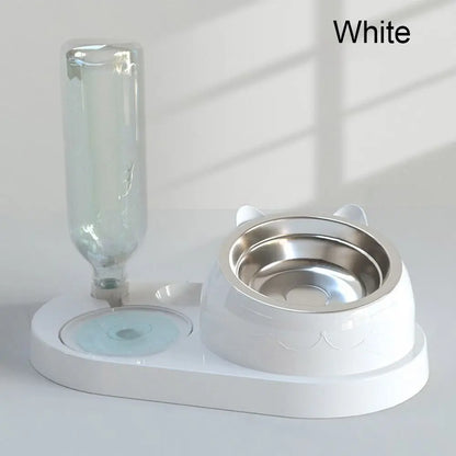 Cat bowl & water dispenser – automatic food container with waterer for pets™