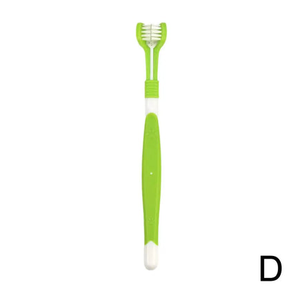 Three-sided pet toothbrush – multi-head brush for dogs & cats, oral care tool™