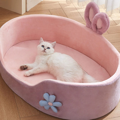 Detachable pet bed – washable, soft & comfortable sleeping bed for dogs & cats, four-season use™