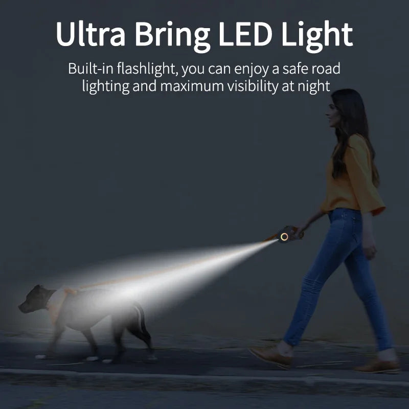 LED luminous light strap for walking & running pets™