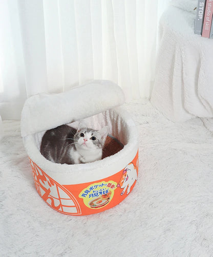 Luxury Noodle-Style Fleece Bed - Cozy & Detachable™