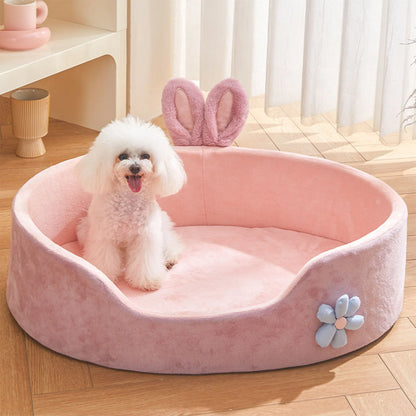 Detachable pet bed – washable, soft & comfortable sleeping bed for dogs & cats, four-season use™