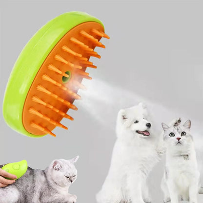 Steamy Pet Brush 3-in-1 | Groom, Detangle & Relax™