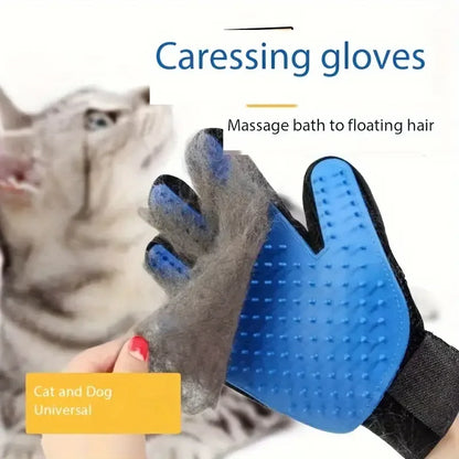 Pet Grooming Glove for Cats & Dogs – Deshedding Brush and Hair Removal ™