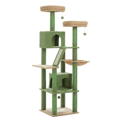 Large cat tree – multi-level plush tower with scratching posts, boards, perches & caves for indoor cats™