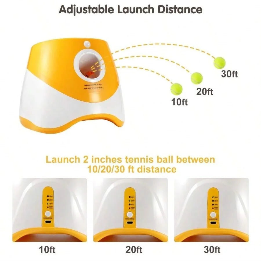 Automatic dog launcher – tennis throwing machine with USB charging for fun interactive play™