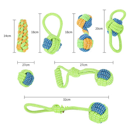 Pet dog toys – interactive cotton rope & chew ball for small & large dogs™