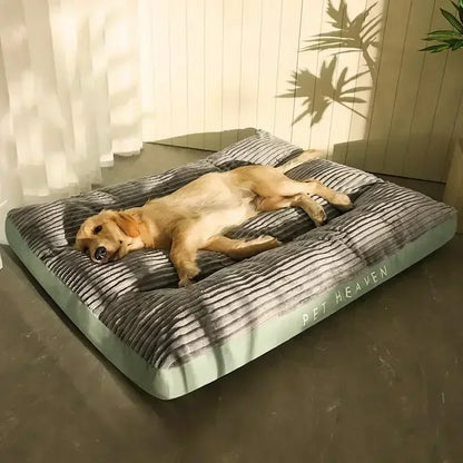 Corduroy dog mat – plush bed for small to large dogs, detachable & washable™