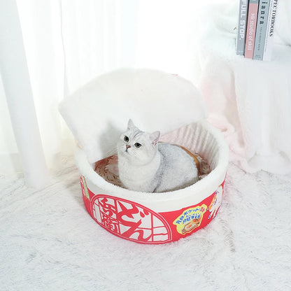 Luxury Noodle-Style Fleece Bed - Cozy & Detachable™