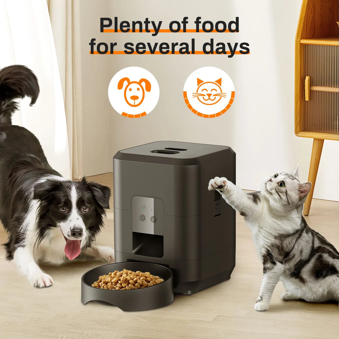 Smart Pet Feeder - Mobile-Controlled Timed Dispenser™