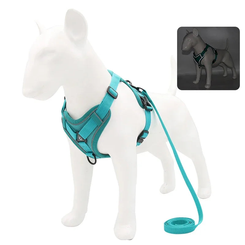 Reflective pet harness – adjustable training vest & leash for small dogs, chihuahua, yorkie™