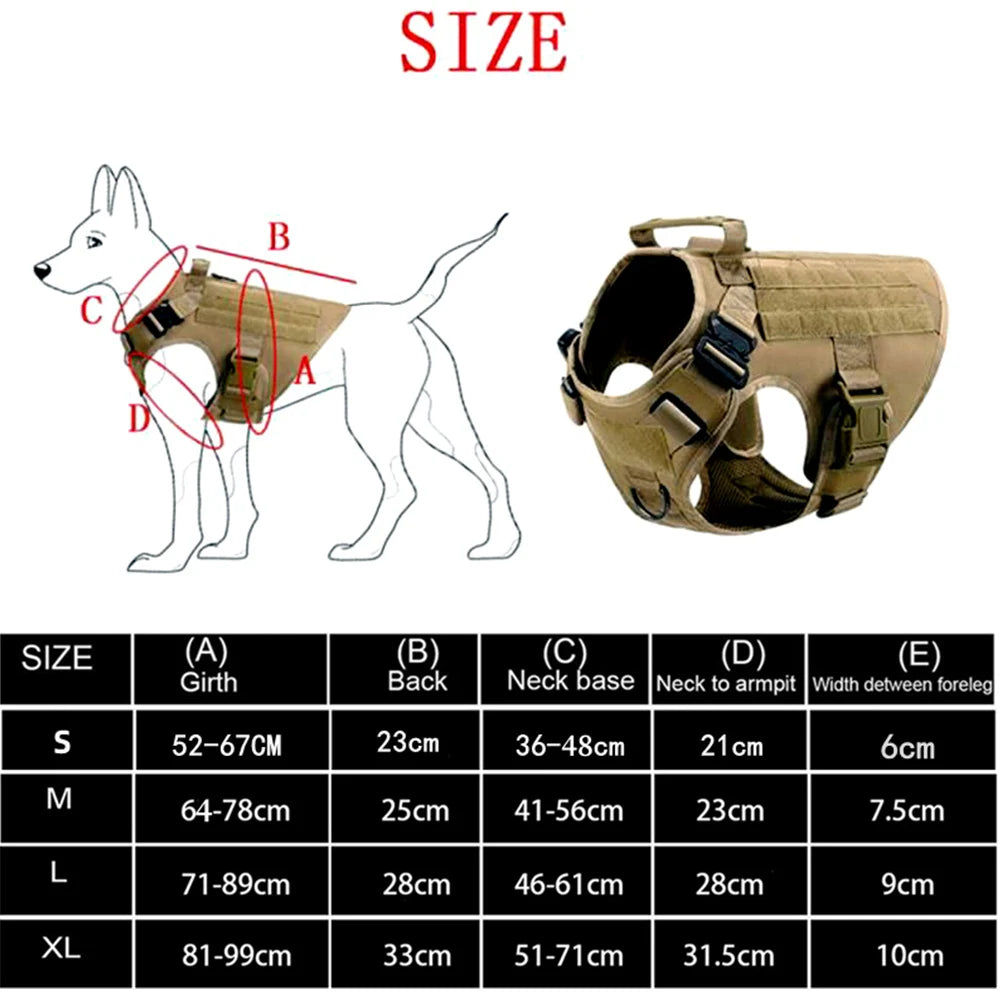 K9 taktisches Hundegeschirr – Militärweste & Leinen-Set für Deutsche Schäferhunde™