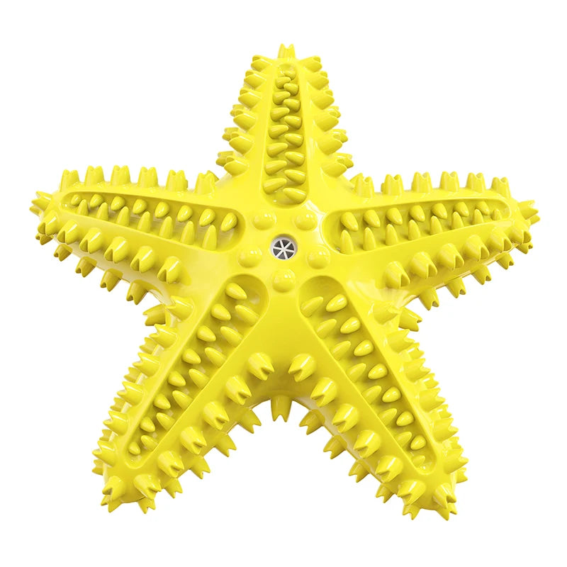 Dog toys – starfish-shaped squeaky chew for training & dental care, ideal for large dogs™