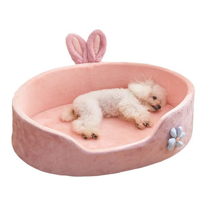 Detachable pet bed – washable, soft & comfortable sleeping bed for dogs & cats, four-season use™