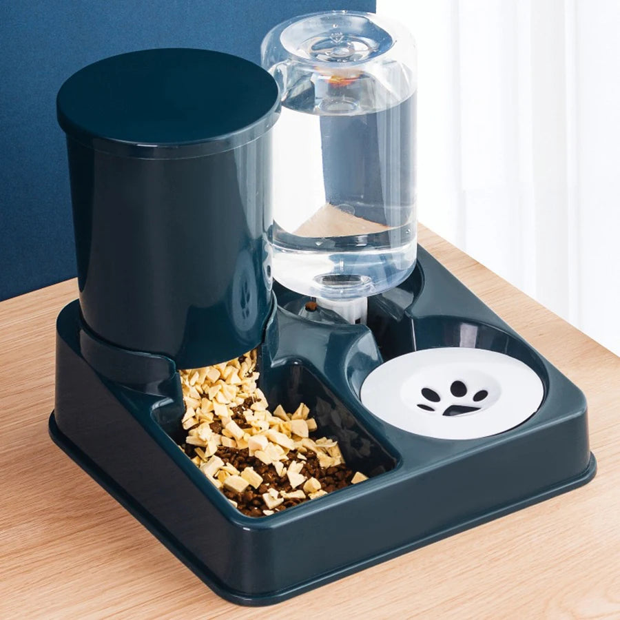 Automatic cat feeder – tilted gravity food & water dispenser set™