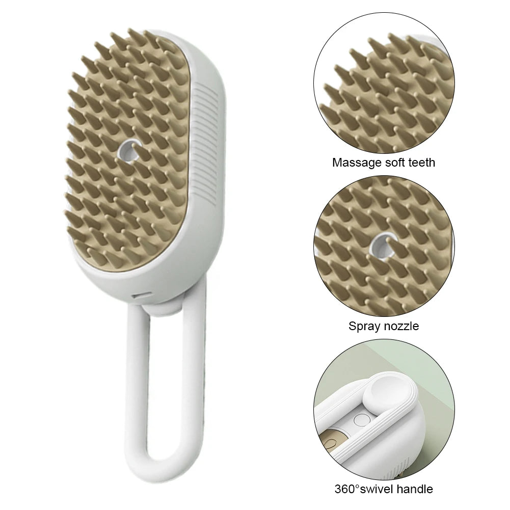 Electric Pet Grooming Brush - Cleaner, Massage & Hair Removal™