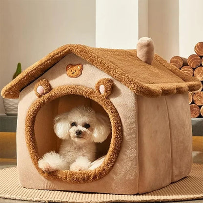 Foldable & Washable Pet House - Cozy Cave Bed for Small Cats & Puppies™