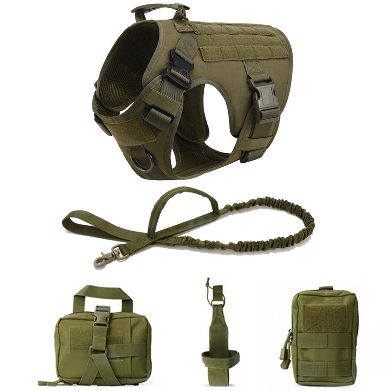 K9 tactical dog harness – military vest & leash set for german shepherds™