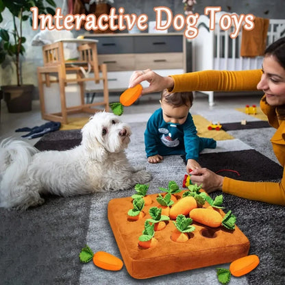 Karotten-Schnüffelmatte – interaktives Puzzlespielzeug für Hunde & Katzen, Stressabbau-Kauspielzeug™