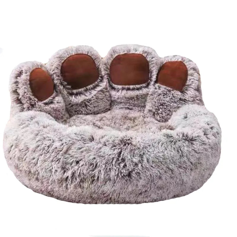 Fluffy dog bed – cozy sofa basket with blanket for dogs & cats™