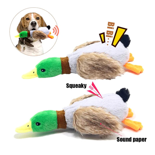 Cute plush duck toy – squeaky interactive chew for small & medium dogs™