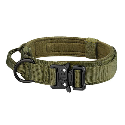 Tactical dog collar – breathable nylon with metal buckle for medium & large dogs™