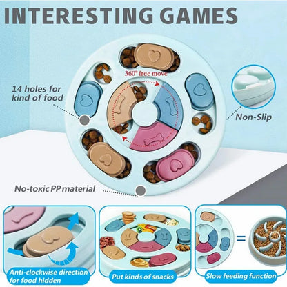 Dog food hiding bowl – slow feeder & interactive training toy to relieve boredom™