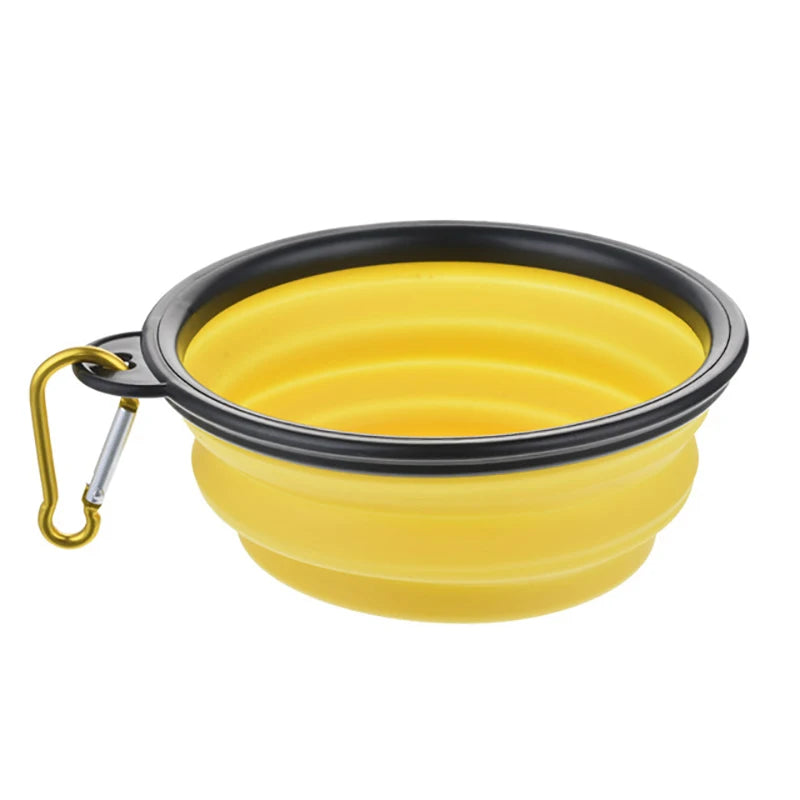 Large Collapsible Silicone Dog Bowl – 350/1000ml Portable Travel Feeder Dish for Pets™