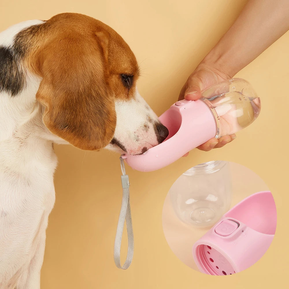 Hundewasserflasche – auslaufsicherer Futterspender für unterwegs für Hunde & Katzen, ideal für Welpen, Chihuahuas & Labradore™