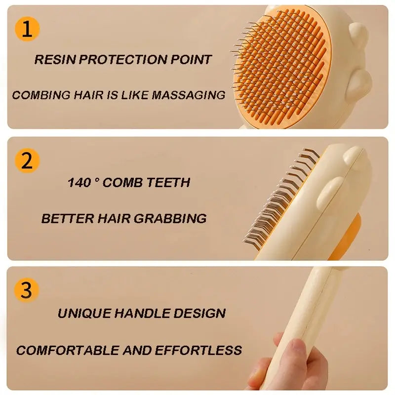 Premium Cat & Dog Grooming Massage Comb™