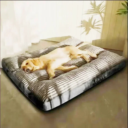 Corduroy dog mat – plush bed for small to large dogs, detachable & washable™