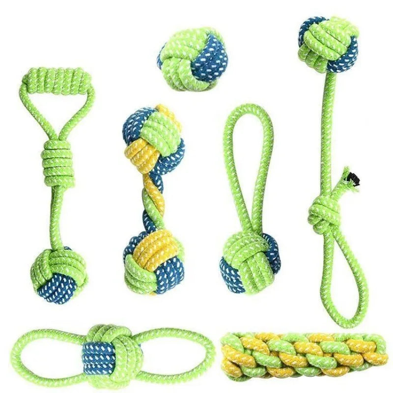 Pet dog toys – interactive cotton rope & chew ball for small & large dogs™