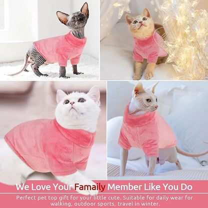 Turtleneck cat sweater – soft winter pullover for hairless cats, Maine-Coon & Chihuahua™