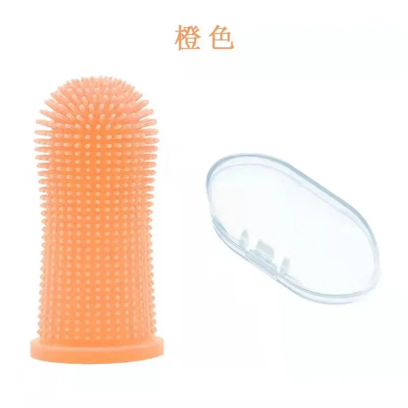 Soft silicone pet toothbrush – finger brush for teeth cleaning & bad breath care in dogs & cats™