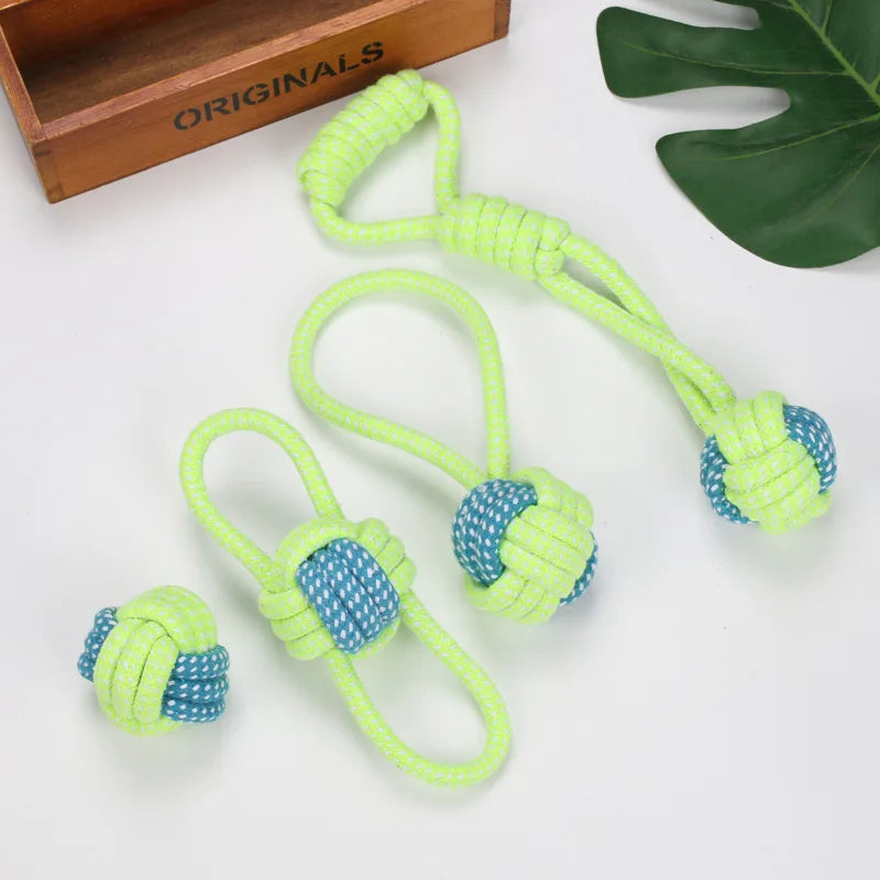 Pet dog toys – interactive cotton rope & chew ball for small & large dogs™